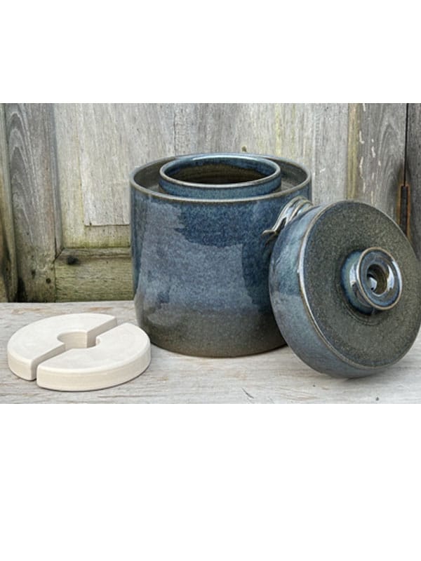 fermenteringskrukke 2 liter blaa mork apen fermenteringskrukke 2 liter blaa mork apen