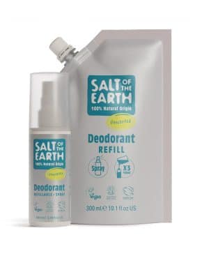 Parfymefri naturlig deodorant spray og refill Parfymefri naturlig deodorant spray og refill