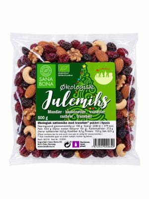 Sana Bona øko nøttemiks med tranebær 500 g Sana Bona øko nøttemiks med tranebær 500 g