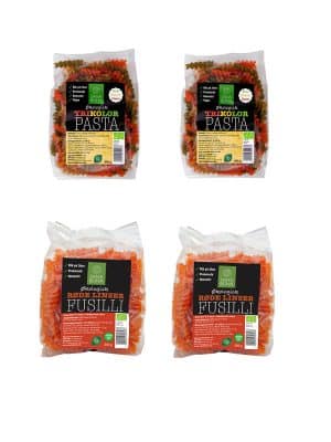 Økologiske pasta miks I- 4 for 3