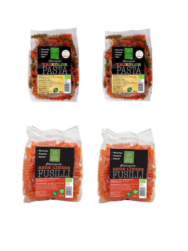 Pasta miks glutenfri 4 for 3 pakke 1