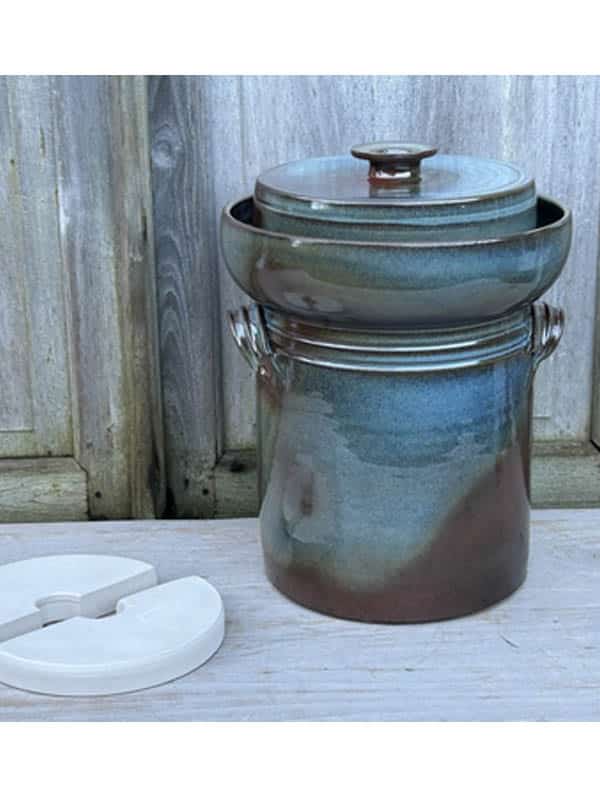 fermenteringskrukke 3 liter blaa miks