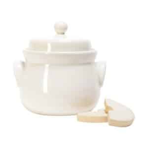 Fermenteringskrukke 3 L kremhvit rund