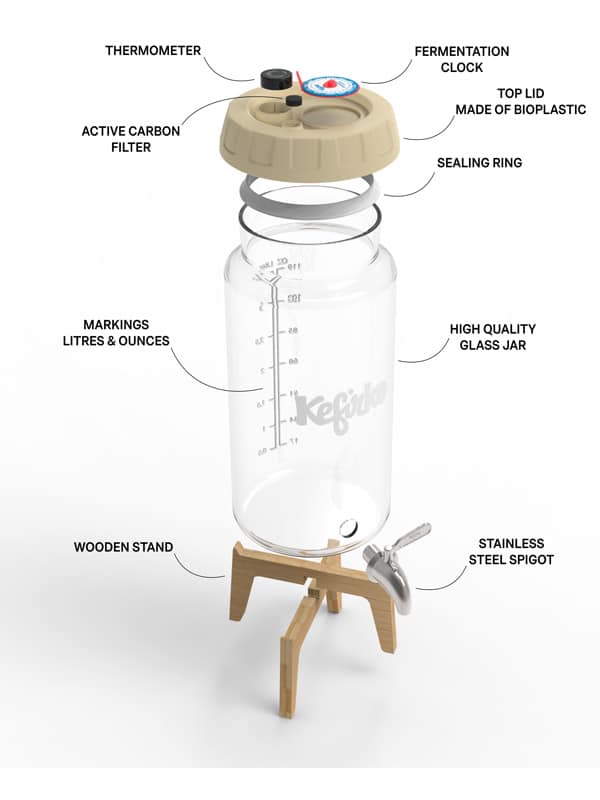 KOMBUCHA 4 LITER ALLE DELER KOMBUCHA 4 LITER ALLE DELER