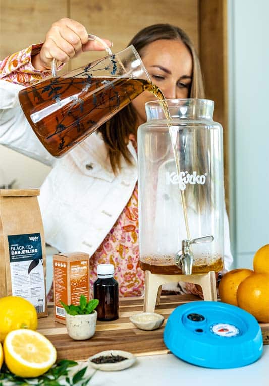 lage kombucha med te lage kombucha med te