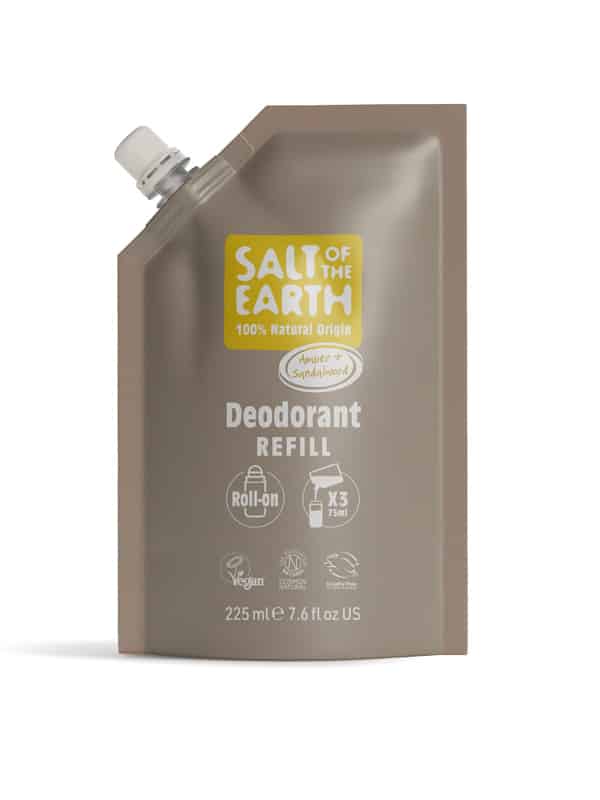 Refill til naturlig rollon Amber Sandalwood 225 ml Refill til naturlig rollon Amber Sandalwood 225 ml