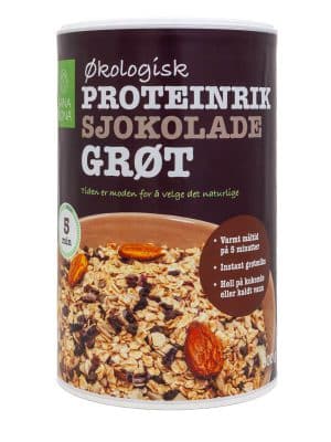 Proteingrøt med sjokolade økologisk 500 g Proteingrøt med sjokolade økologisk 500 g
